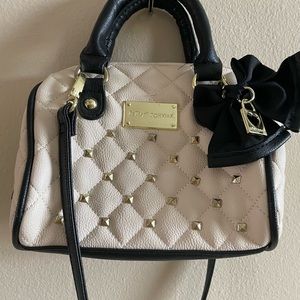 Betsey Johnson Mini Purse with bow and stud details